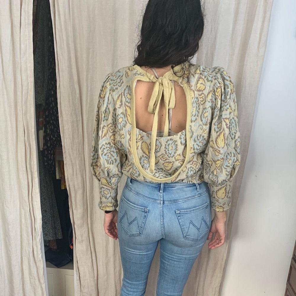 Free People cozy blouse size Small.